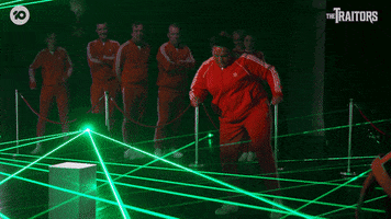 Challenge Lasers GIF by The Traitors Australia