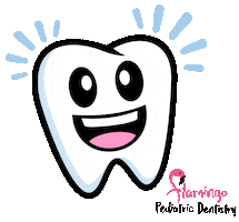 Flamingo Pediatric Dentistry Sticker