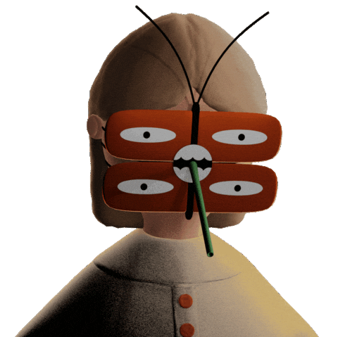 Horror Butterfly Sticker by thezohardvir