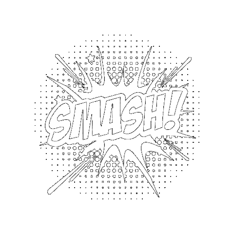 Smash Sticker by radiowow