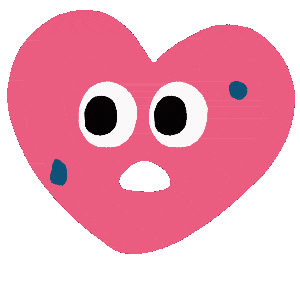 Tired Heart Sticker