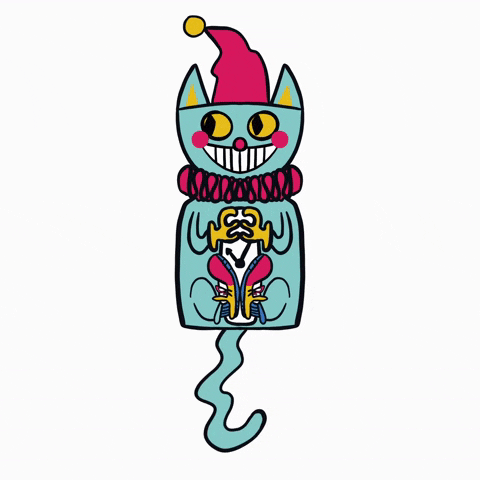 Cat Clown GIF by SpongeXD