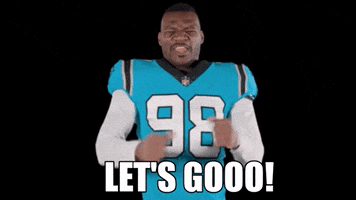 Lets Go Reaction GIF by Carolina Panthers