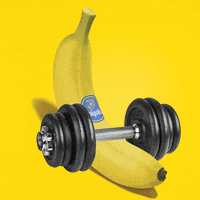 lifting weights sport GIF by Chiquita