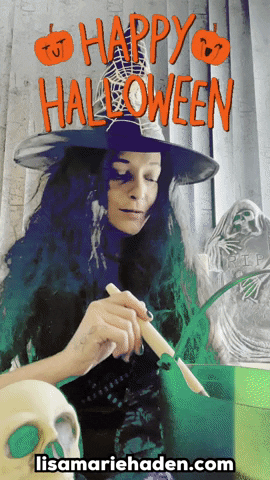 Halloween Witch GIF by Lisa Haden