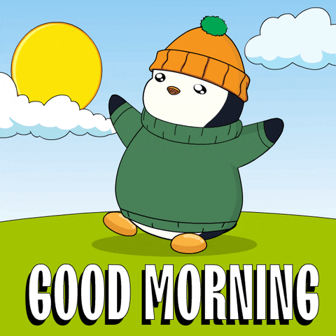 Good Morning Summer GIF by Pudgy Penguins