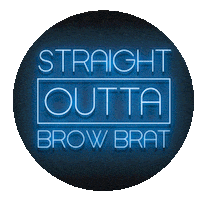 Brow Brat Sticker