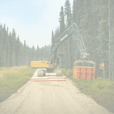 Used Crane Mats GIF