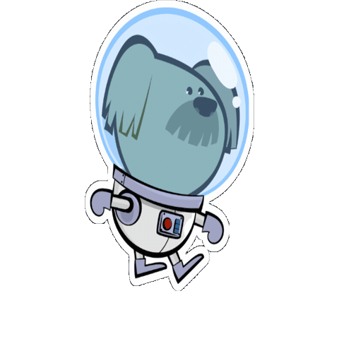 Space Dog Sticker