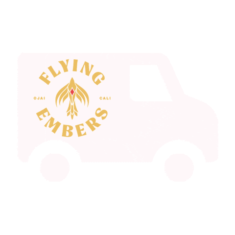 Delivery Truck Sticker by Flying Embers