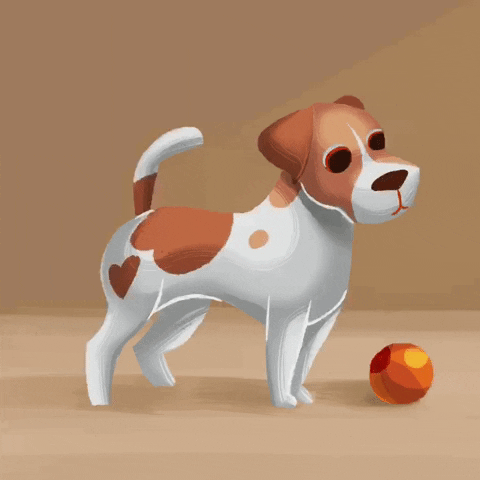 Dog Ball GIF by The Alice Tsai