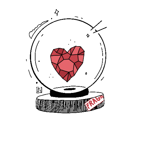 Heart Survival Sticker by Oink