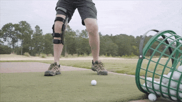 Springloadedtech sports golf active lifestyle knee brace GIF