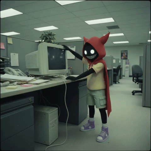 Office Tipping Over GIF by G*BOY