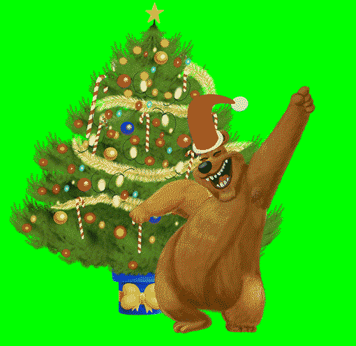 dancing christmas bear