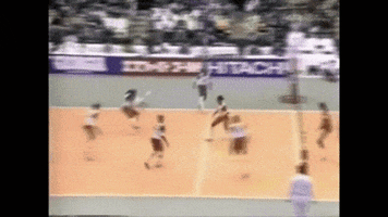 Vintage Smash GIF by Volleyball World