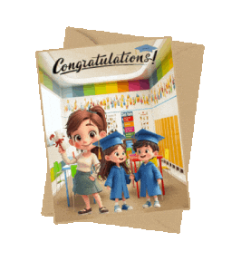 Boys Girls Graduation Sticker