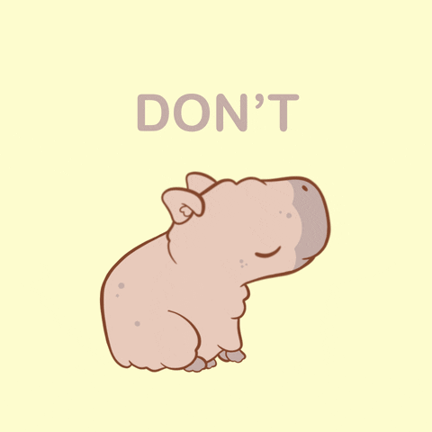 MeganBrooksIllustration be happy capybara dont worry dont stress GIF