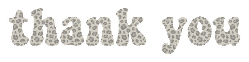 Leopard Print Thank You Sticker for iOS & Android | GIPHY