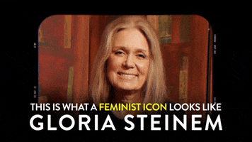 Inspiring Gloria Steinem GIF