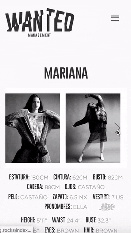 Model Mariana GIF by Wanted & Bang