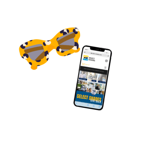 select-shades Sticker