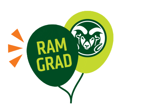 Csu Rams Balloons Sticker by Colorado State University for iOS & Android | GIPHY