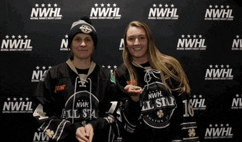 NWHL celebrate hockey glitter cheer GIF