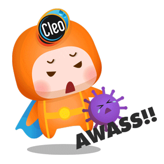 Cleo Pure Water Sticker