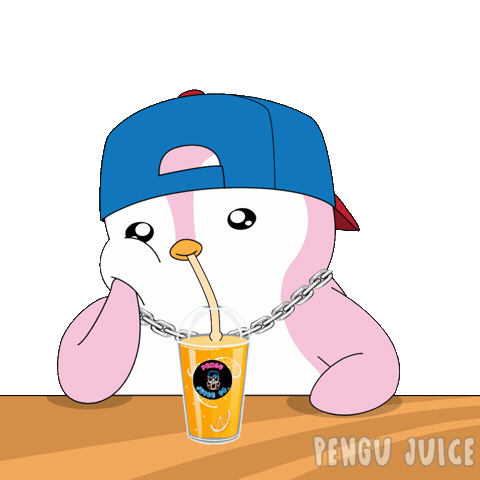 Bored Penguin Sticker by Pengu Juice Co.