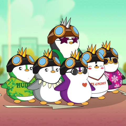 Saluting Lets Go GIF by Pudgy Penguins