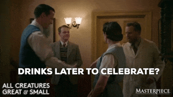 Drink Lets Celebrate GIF by MASTERPIECE | PBS