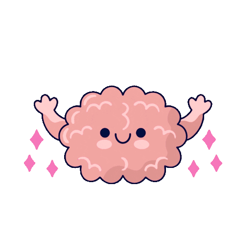 Brain Neuroscience Sticker by Hannah Anda