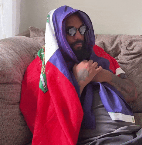 Haitian Flag Waiting GIF by Kelly Krow