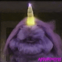 purple people eater 80s GIF by absurdnoise