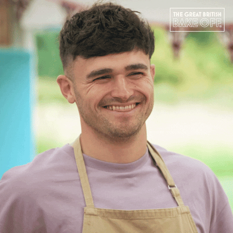Happy Thanks GIF by The Great British Bake Off