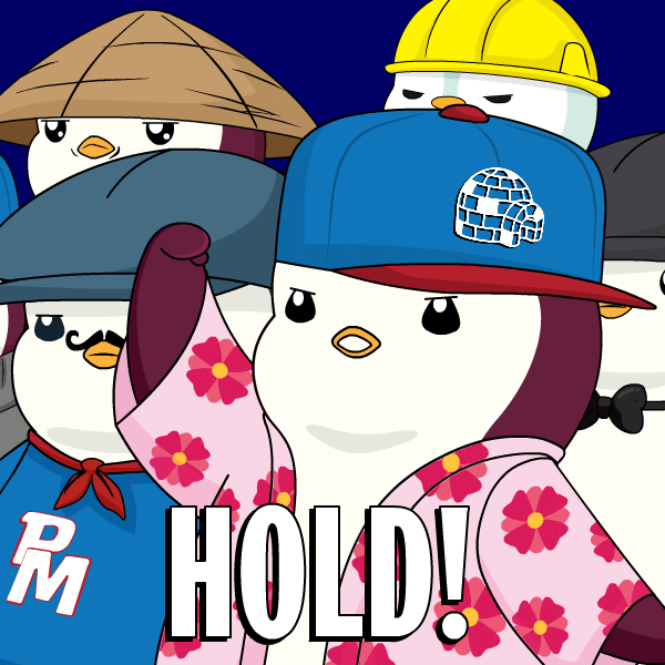 Hold The Line GIF by Pudgy Penguins