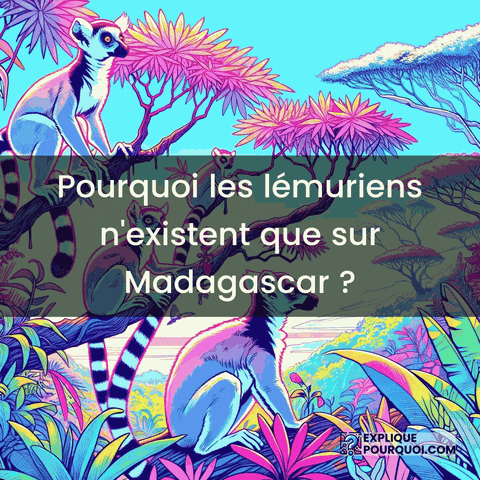Madagascar Primates GIF by ExpliquePourquoi.com