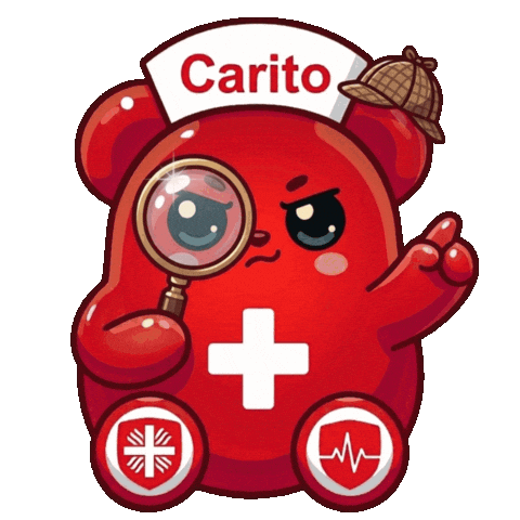 Detektiv Carito Sticker by Caritas Gesundheit Berlin