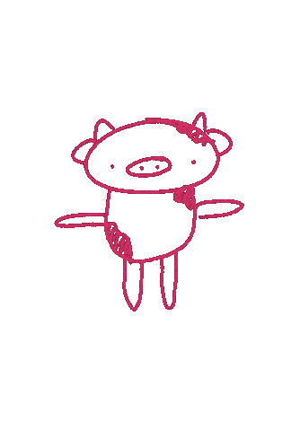 Spin Cow Sticker