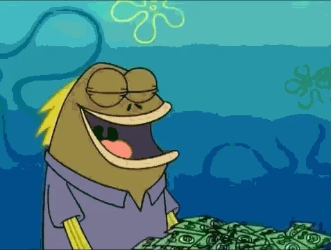 Pay Day Reaction GIF by SpongeBob SquarePants