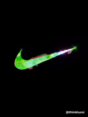nike logo multicolor