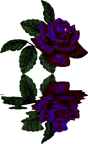 Reflect Blue Rose Sticker