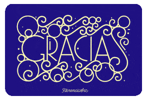 florenciasrz typography post thanks letters GIF