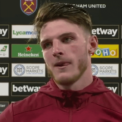 Declan Rice GIF by West Ham United - Find & Share on GIPHY