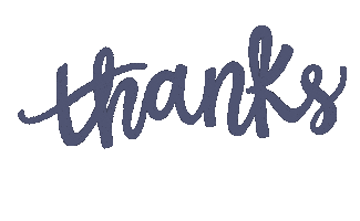 Thanks Thank You Sticker by Lexi brozovich