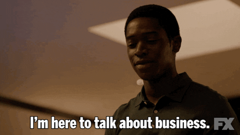 Here To Talk Business GIFs - Get the best GIF on GIPHY