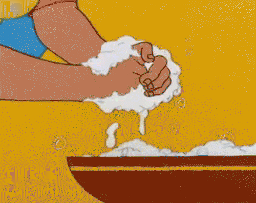 Image result for Wash hands gif
