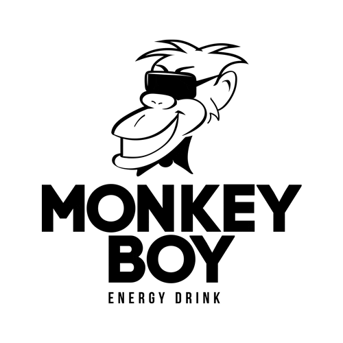 Monkey Boy Energy Drink Sticker