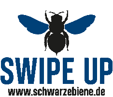 Schwarze Biene Outdoor Sticker